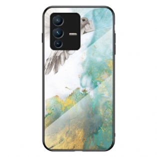 Vivo V23 5G Marmorfarver Hærdet Glas