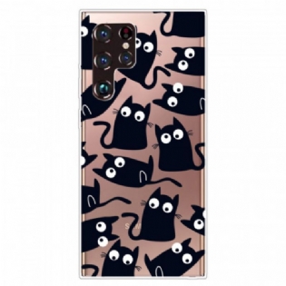 Cover Samsung Galaxy S22 Ultra 5G Sorte Mus