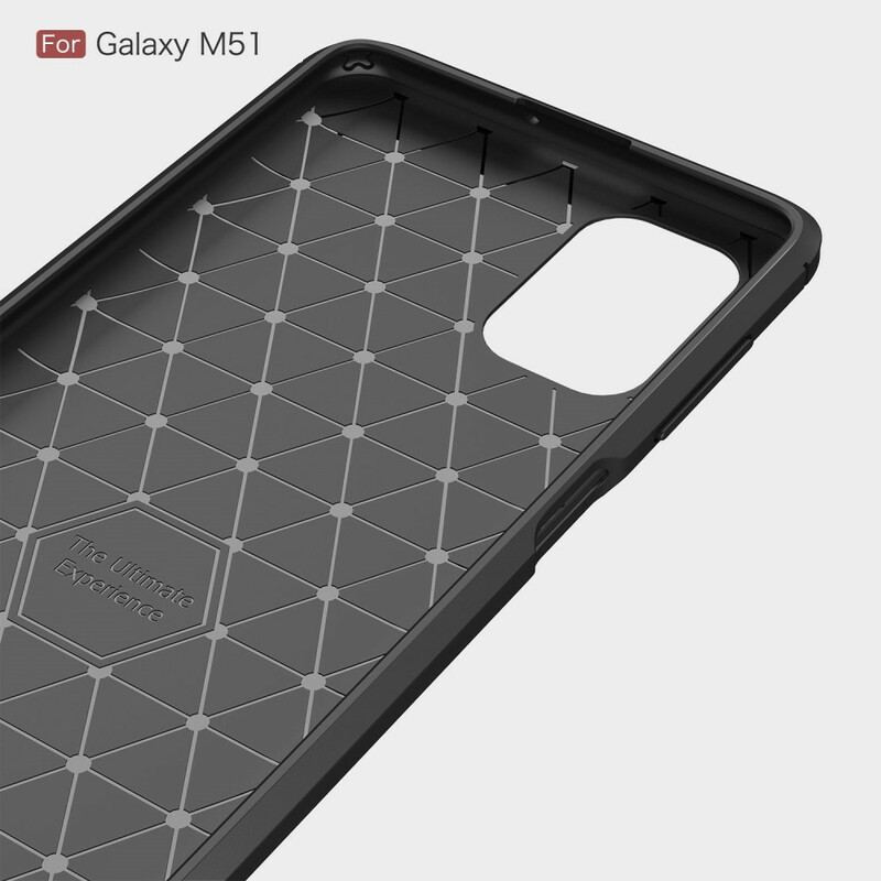 Cover Samsung Galaxy M51 Børstet Kulfiber