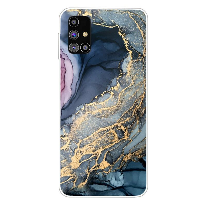 Cover Samsung Galaxy M51 Farvet Marmor