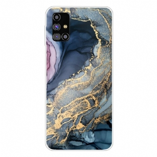 Cover Samsung Galaxy M51 Farvet Marmor