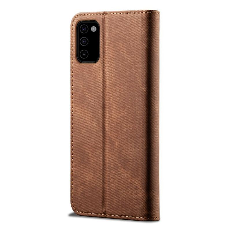 Cover Samsung Galaxy M51 Flip Cover Denim Stof