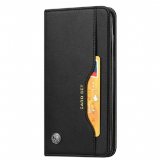 Cover Samsung Galaxy M51 Flip Cover Kortholder I Imiteret Læder