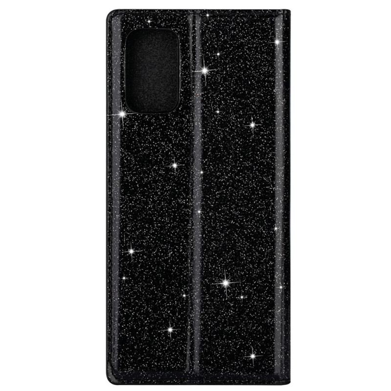 Cover Samsung Galaxy M51 Flip Cover Sequin Stil