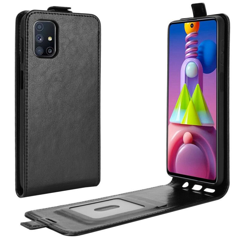 Flip Cover Samsung Galaxy M51 Læder Cover Lodret Klap I Lædereffekt