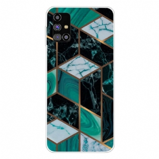 Mobilcover Samsung Galaxy M51 Geometrisk Marmor