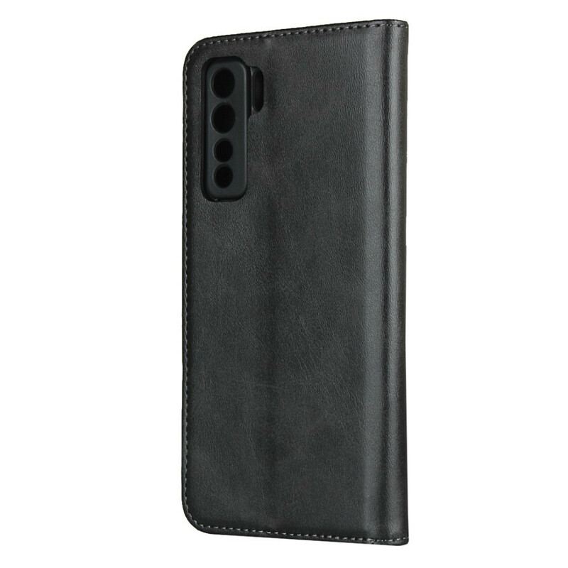 Cover Huawei P40 Lite 5G Flip Cover Ægte Læder