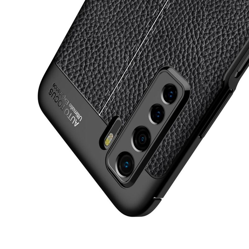 Cover Huawei P40 Lite 5G Litchi Læder Tekstur