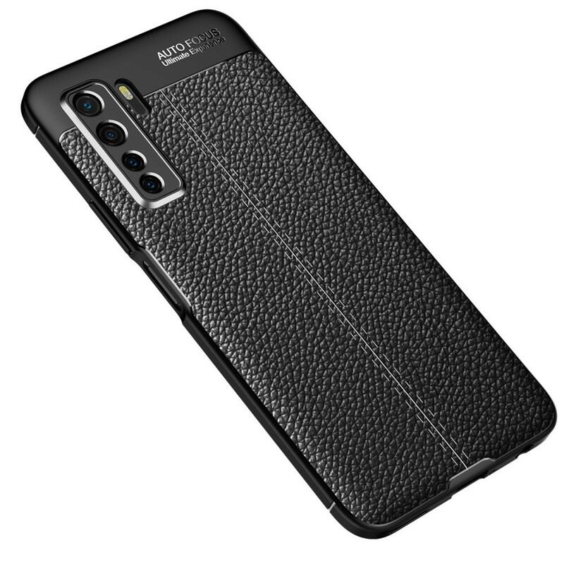 Cover Huawei P40 Lite 5G Litchi Læder Tekstur