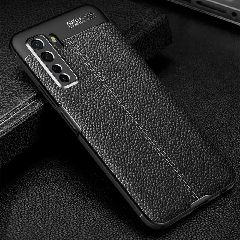 Cover Huawei P40 Lite 5G Litchi Læder Tekstur