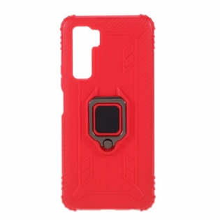 Mobilcover Huawei P40 Lite 5G Ring Og Kulfiber