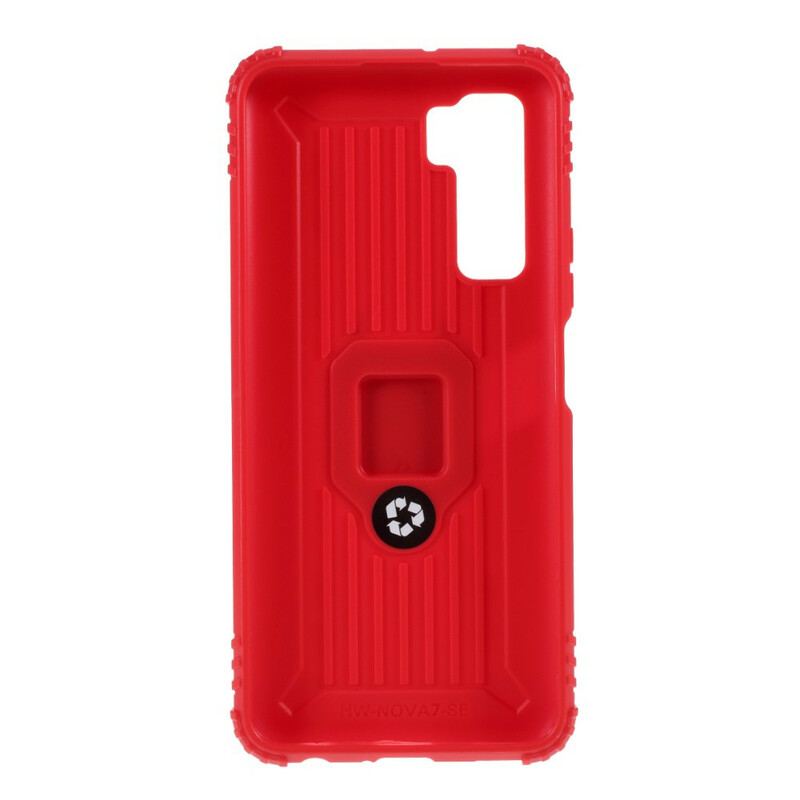 Mobilcover Huawei P40 Lite 5G Ring Og Kulfiber