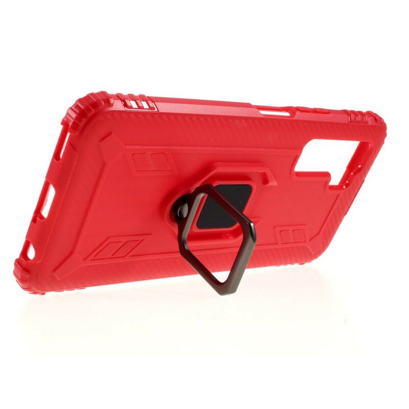 Mobilcover Huawei P40 Lite 5G Ring Og Kulfiber