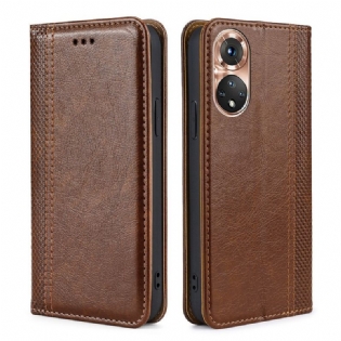 Cover Huawei Nova 9 Flip Cover Vintage Læder Stil