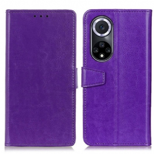 Flip Cover Huawei Nova 9 Enkel Skinnende Lædereffekt