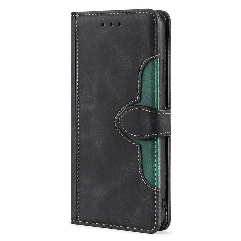 Flip Cover Huawei Nova 9 Imiteret Læder Bicolor Stilfuld