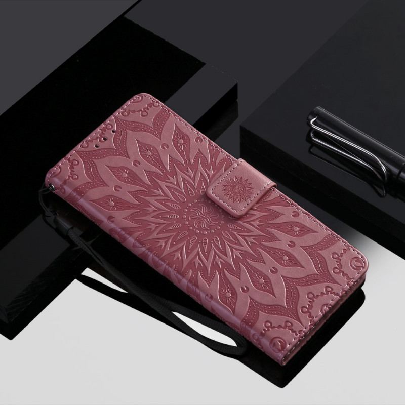 Læder Cover Huawei Nova 9 Solblomst