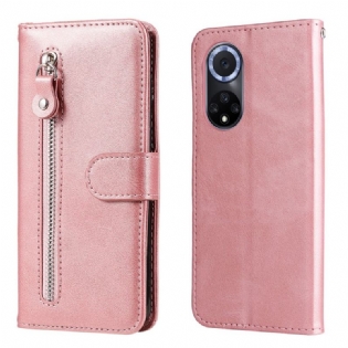 Læder Cover Huawei Nova 9 Vintage Møntpung