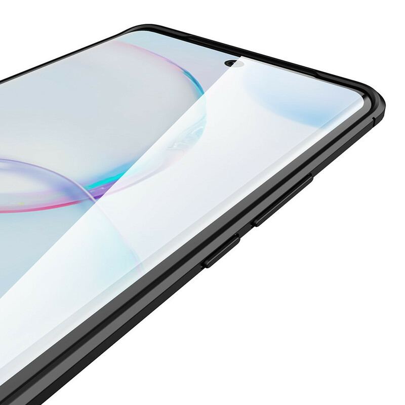 Mobilcover Huawei Nova 9 Dobbelt Linje Litchi Læder Effekt
