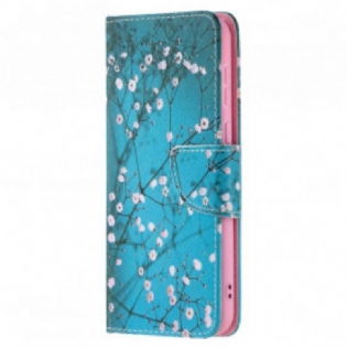 Læder Cover Huawei P50 Blomstrende Træ