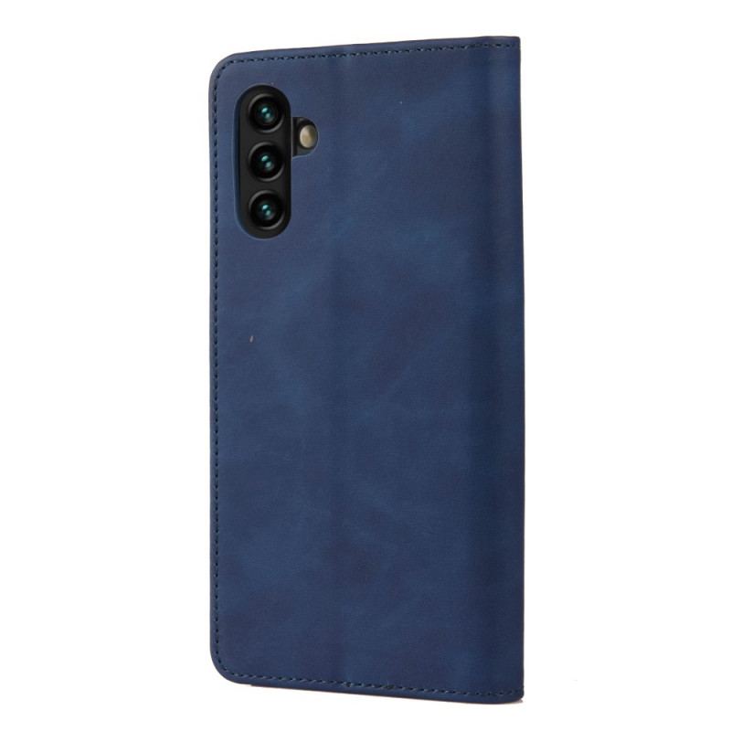 Cover Samsung Galaxy A13 5G / A04s Flip Cover Tofarvet Business Lædereffekt