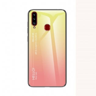 Cover Samsung Galaxy A20s Hærdet Glas Hej