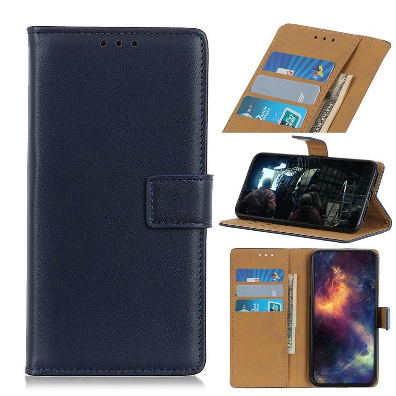 Flip Cover Samsung Galaxy A20s Almindeligt Imiteret Læder