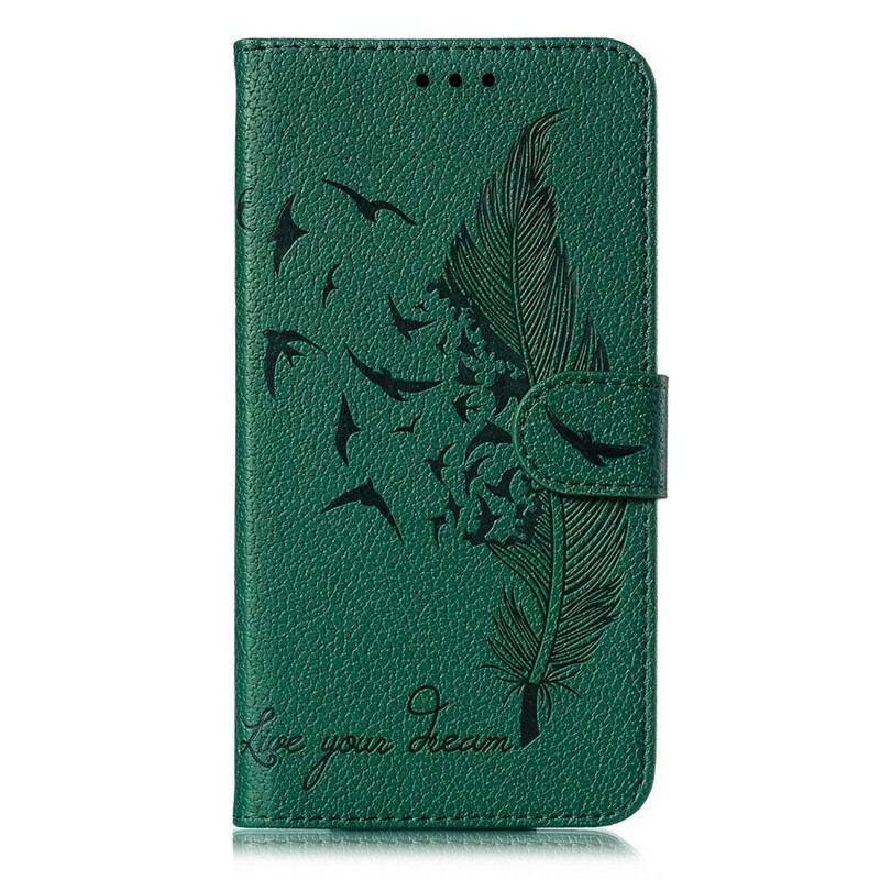 Flip Cover Samsung Galaxy A20s Kunstlæder Lev Din Drøm