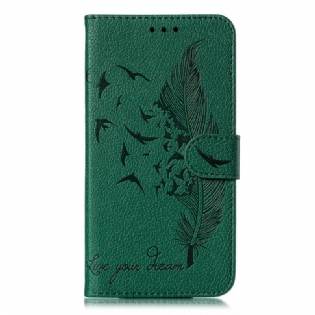Flip Cover Samsung Galaxy A20s Kunstlæder Lev Din Drøm