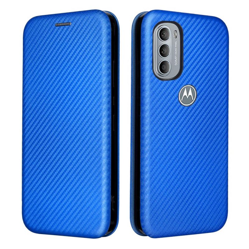 Cover Moto G41 / G31 Flip Cover Silikone Carbon