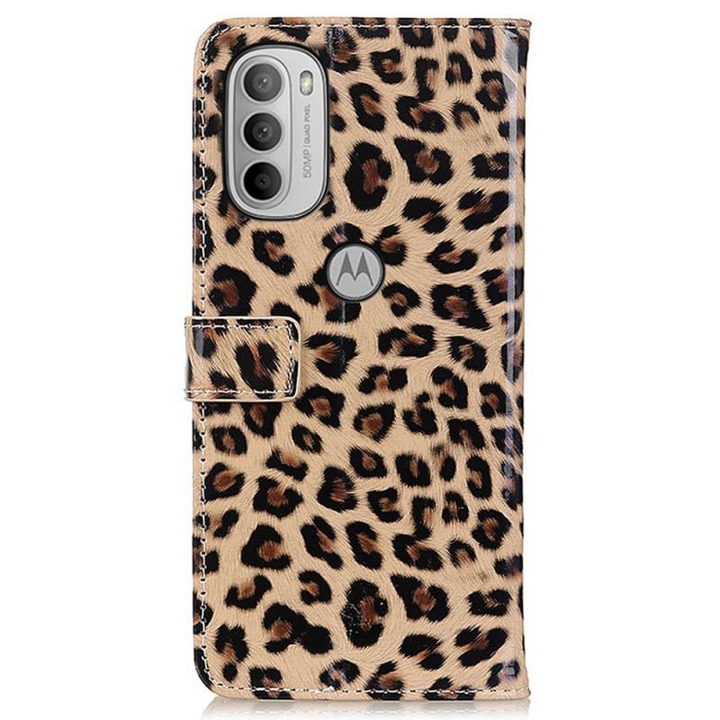 Flip Cover Moto G41 / G31 Almindelig Leopard