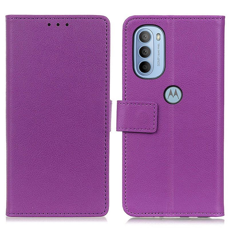 Flip Cover Moto G41 / G31 Enkel Lædereffekt