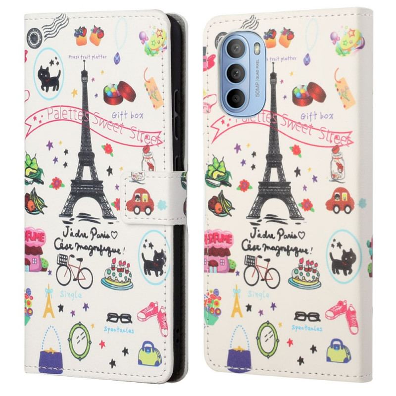 Flip Cover Moto G41 / G31 Jeg Elsker Paris