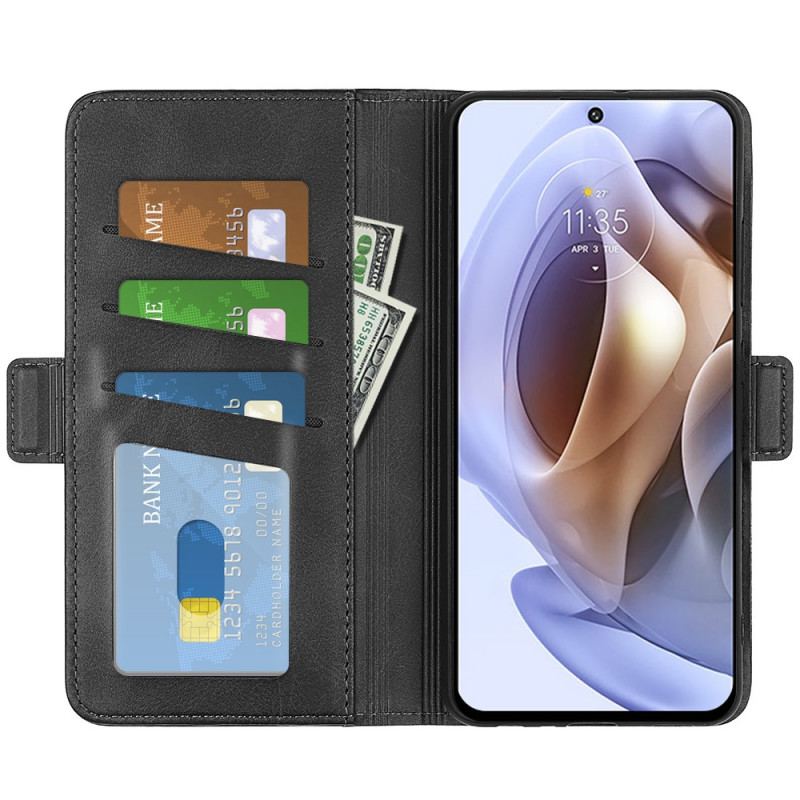 Flip Cover Moto G41 / G31 Læder Cover Dobbelt Klap