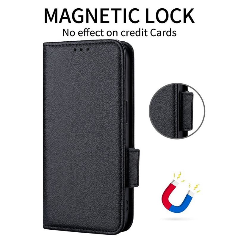 Flip Cover Moto G41 / G31 Læder Cover Flap Dobbelt Litchi Nye Farver