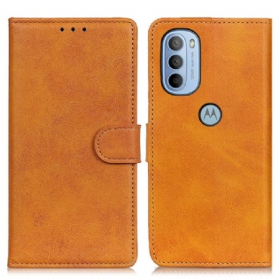 Flip Cover Moto G41 / G31 Mat Retro Lædereffekt