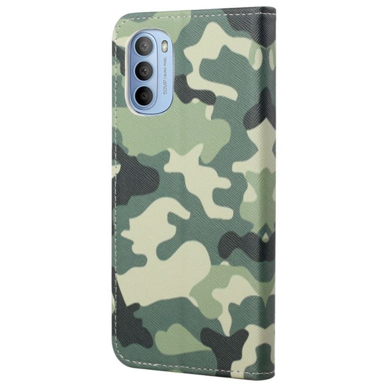 Flip Cover Moto G41 / G31 Militær Camouflage