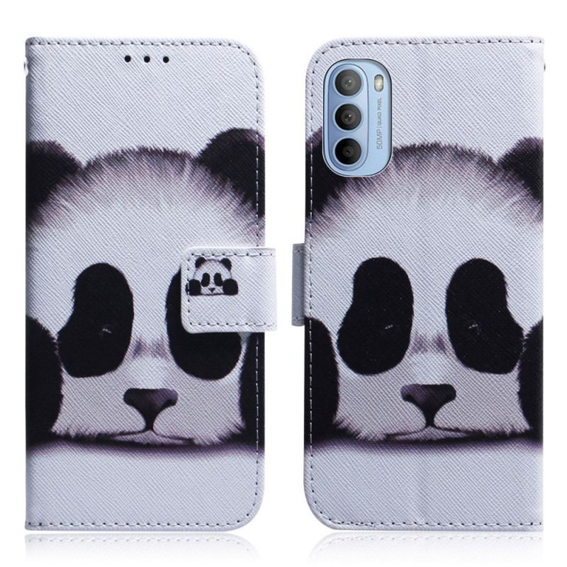 Flip Cover Moto G41 / G31 Panda Ansigt