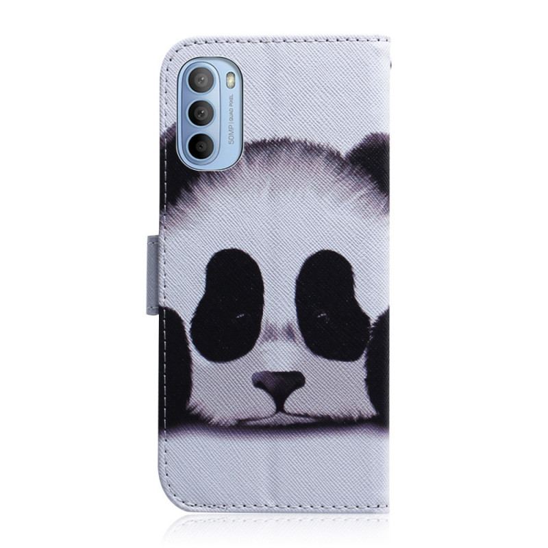 Flip Cover Moto G41 / G31 Panda Ansigt