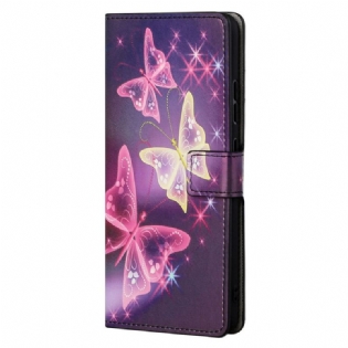Flip Cover Moto G41 / G31 Sommerfugle Og Blomster