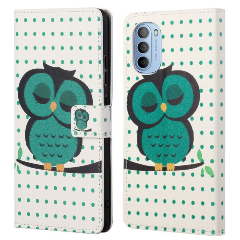 Flip Cover Moto G41 / G31 Sovende Ugle
