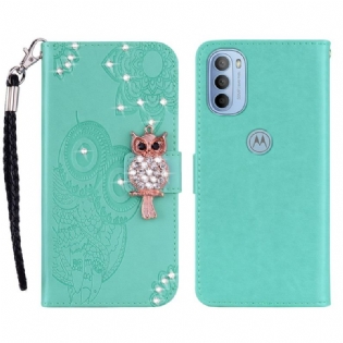 Flip Cover Moto G41 / G31 Ugle Mandala Og Charm