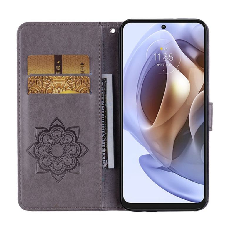 Flip Cover Moto G41 / G31 Ugle Mandala Og Charm