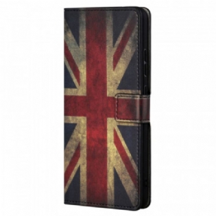 Læder Cover Moto G41 / G31 England Flag
