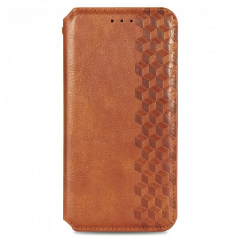 Cover Samsung Galaxy A51 Flip Cover Diamanttekstur I Lædereffekt