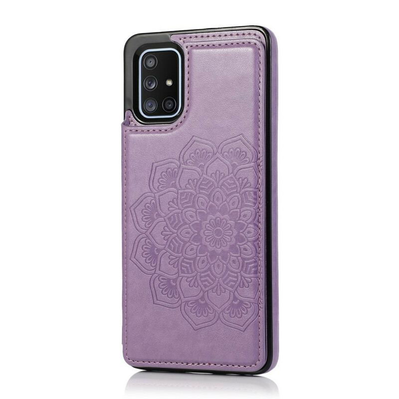 Cover Samsung Galaxy A51 Mandala Print Kortholder