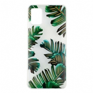 Cover Samsung Galaxy A51 Sømløse Grønne Blade