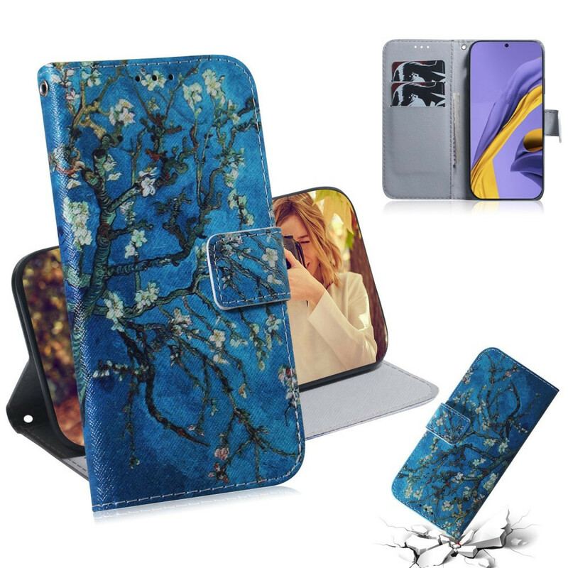 Flip Cover Samsung Galaxy A51 Blomstrende Trægren