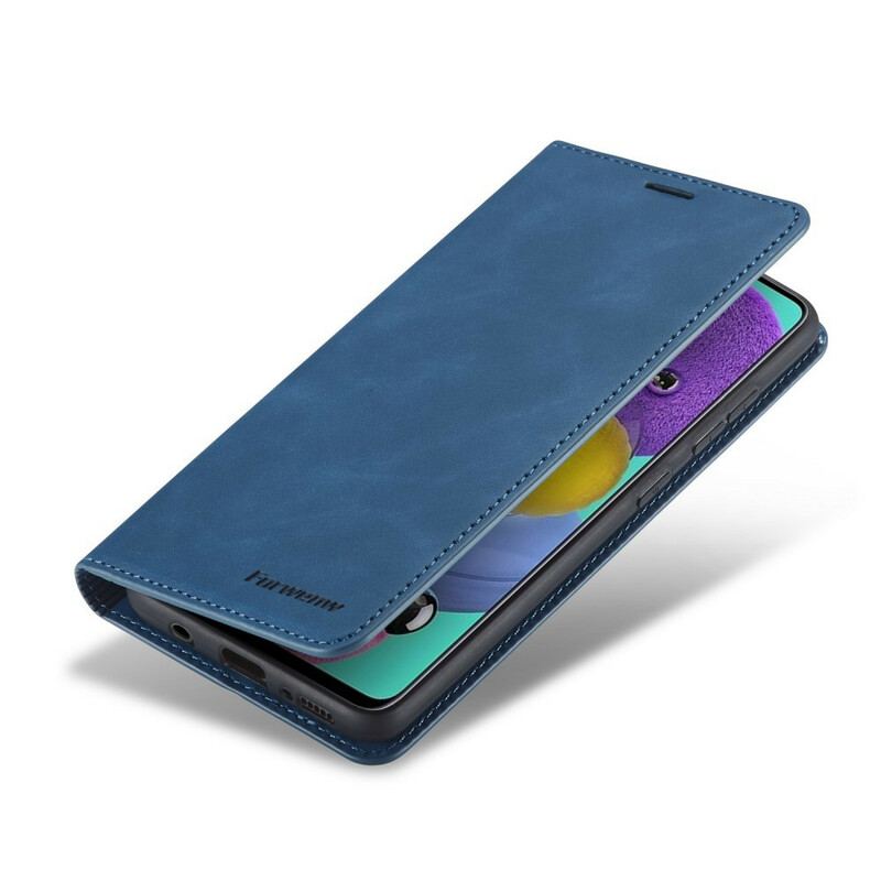 Flip Cover Samsung Galaxy A51 Forwenw Lædereffekt