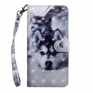 Flip Cover Samsung Galaxy A51 Sort Og Hvid Hund